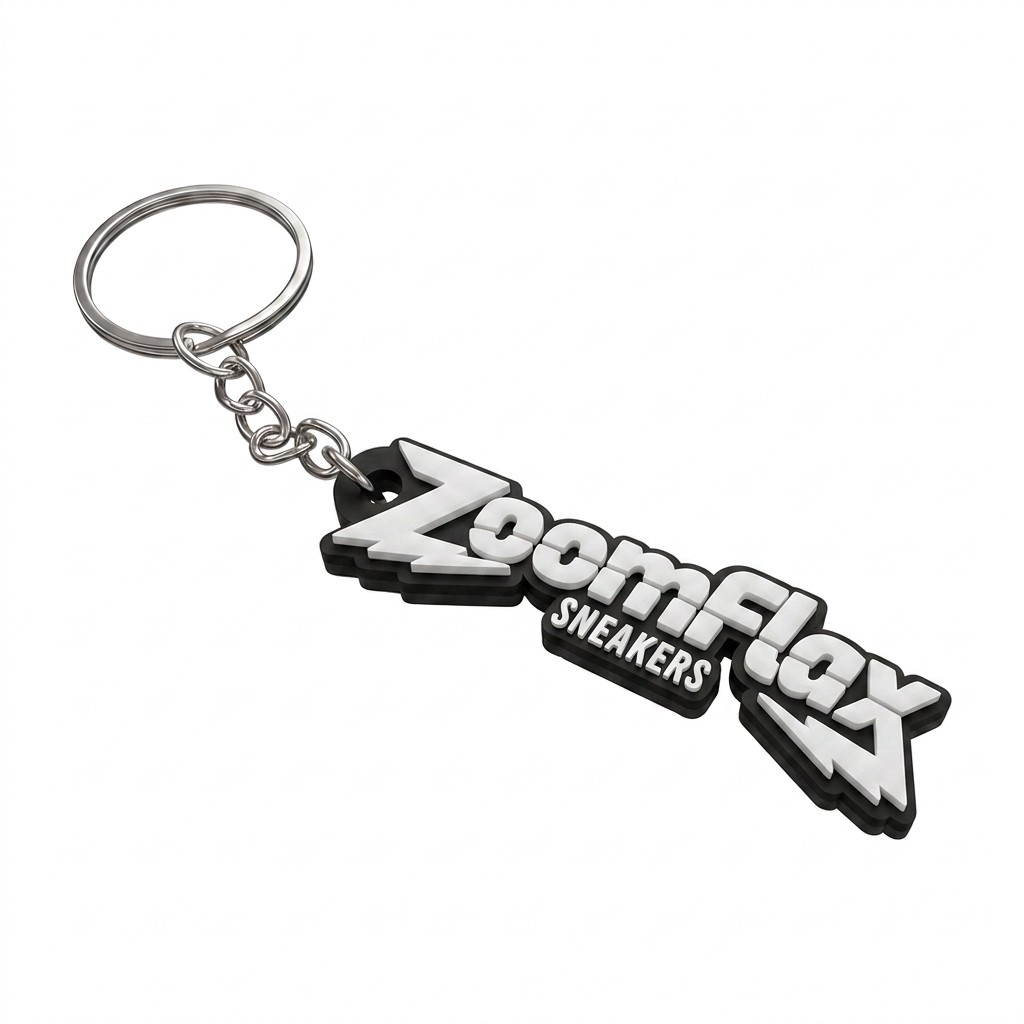 Llavero ZoomFlax acabado blanco